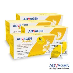 [Bundle of 4] Fibrosol ADVAGEN Prebio 5g sachets 30s- Soluble Prebiotic Fiber Supplement (Halal)