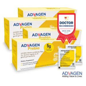 [Bundle of 4] Fibrosol ADVAGEN Prebio 5g sachets 30s- Soluble Prebiotic Fiber Supplement (Halal)