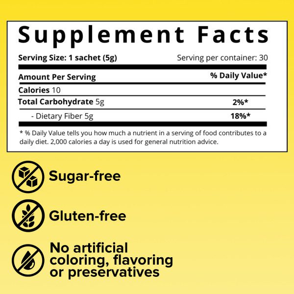 [Bundle of 6] Fibrosol ADVAGEN Prebiotic 5g sachets 30s- Soluble Prebiotic Fiber Supplement (Halal)