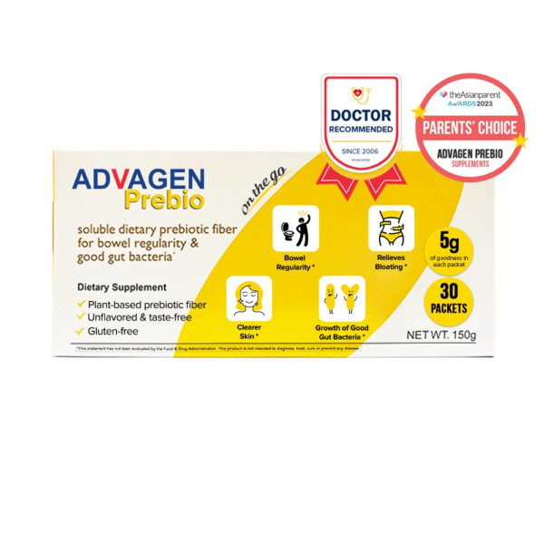 [Bundle of 6] Fibrosol ADVAGEN Prebiotic 5g sachets 30s- Soluble Prebiotic Fiber Supplement (Halal)