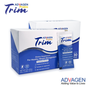 [Bundle of 2] ADVAGEN PrebioTrim – The Dual Power of Prebiotic and Heat-treated Probiotic | Supports Healthy Weight Management & Relieves Constipation Related Bloating | 30 Sachets