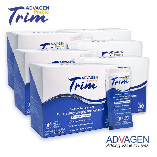 [Bundle of 6] ADVAGEN PrebioTrim – The Dual Power of Prebiotic and Heat-treated Probiotic | Supports Healthy Weight Management & Relieves Constipation Related Bloating | 30 Sachets (Copy)